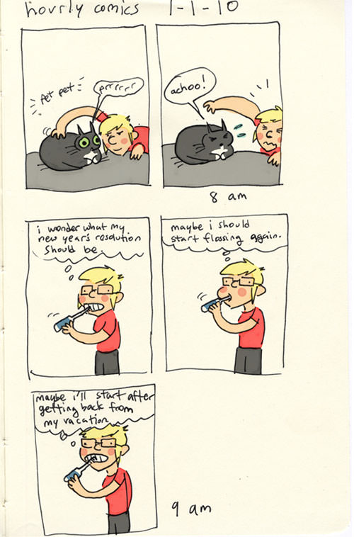 Tasha - #280: hourly comic 2010 - pg 1