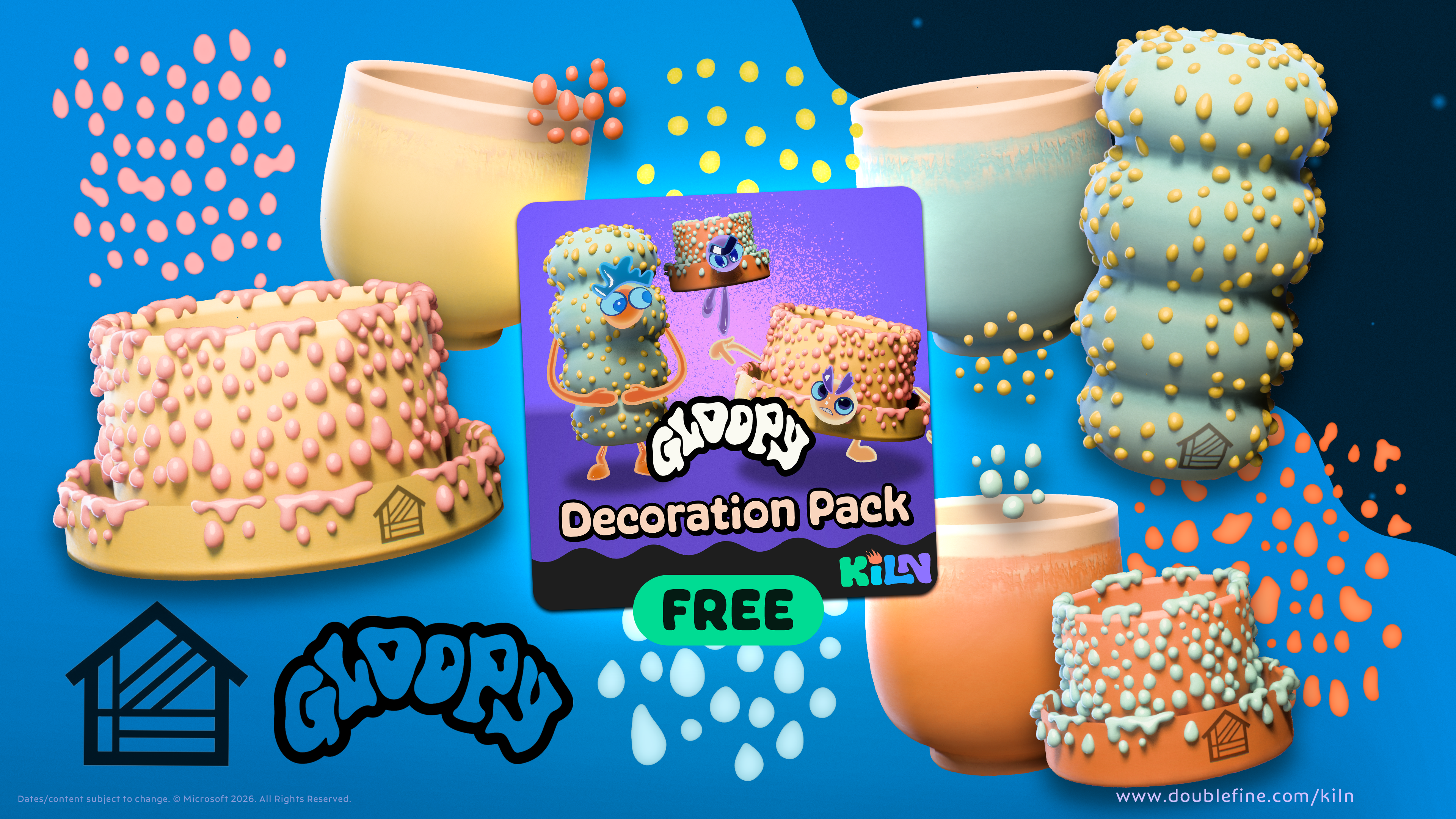 Kiln x Houseplant Gloopy Glaze Decoration Pack!