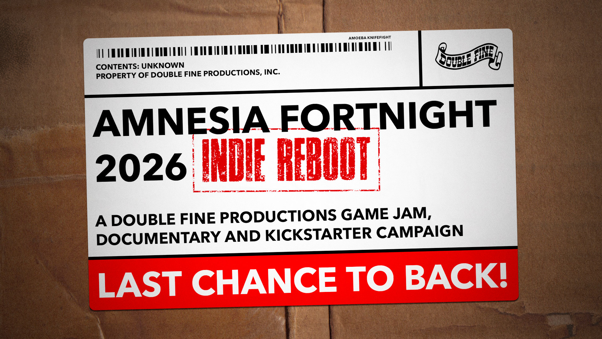 Amnesia Fortnight 2026: Indie Reboot